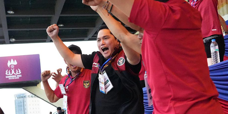 Indonesia Lolos ke Final SEA Games Meski Main 10 Orang, Erick Thohir: Bukti Kita Punya Nyali