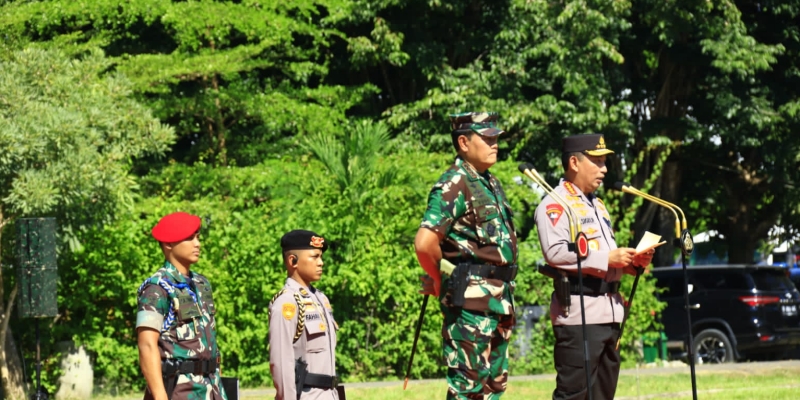 Kapolri dan Panglima TNI Pimpin Apel Pengamanan KTT ASEAN 2023