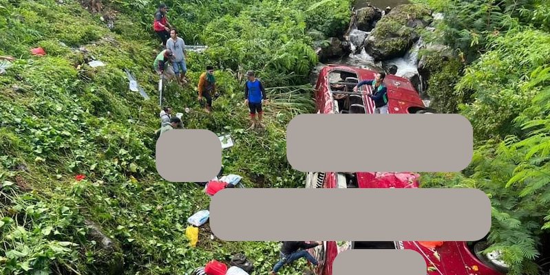 Kronologi Bus Masuk Jurang di Guci Tegal, Satu Penumpang Tewas