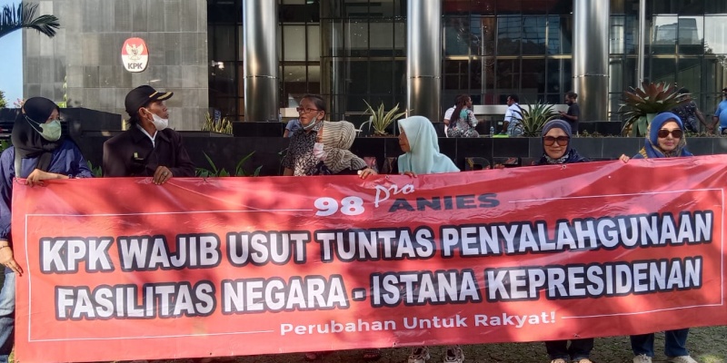 Demo Aktivis 98 Pro Anies: Jokowi Berpotensi Langgar Hukum