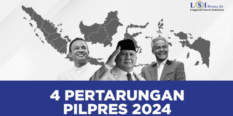 LSI Denny JA: 4 Parpol Besar Dukung Prabowo, Ganjar Cuma PDIP