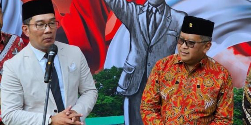 Pantun Hasto Sinyal PDIP Serius Pertimbangkan Ridwan Kamil Jadi Cawapres?