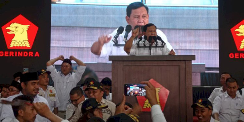 Prabowo Ajak Kader Gerindra Kota Bogor Menangkan Pilpres 2024