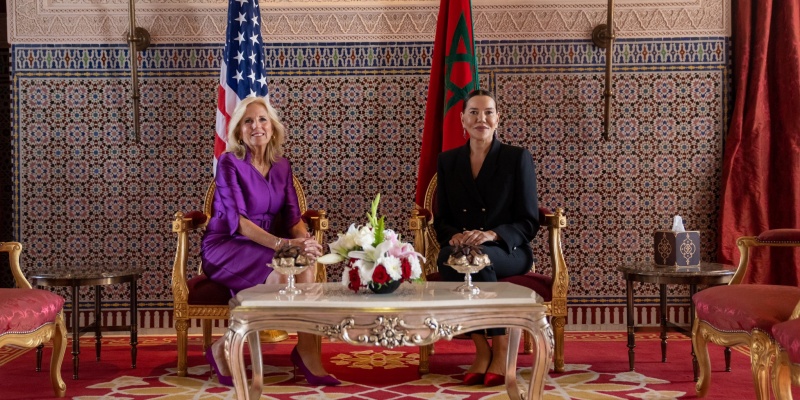 Aktif Berdayakan Perempuan, Raja Mohammed VI Dipuji Ibu Negara AS