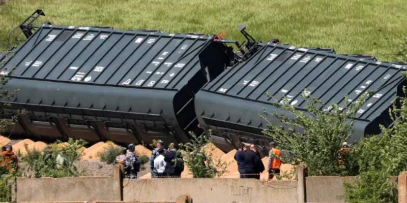 Kereta Barang Tergelincir di Perbatasan Rusia-Ukraina