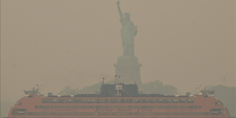 Smoke from Canadian wildfires affects air quality in New York