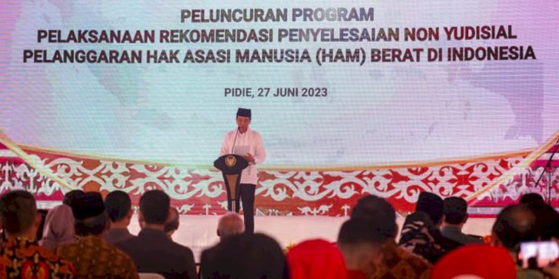 Kata Jokowi, Pemerintah Tulus Tuntaskan Kasus Pelanggaran HAM Berat