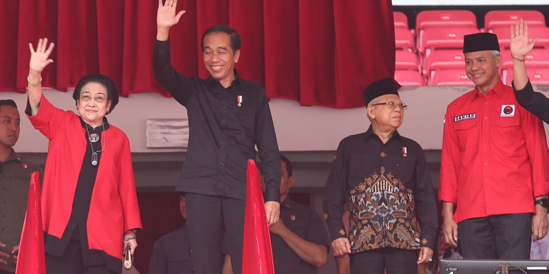 Perang Dingin Mega-Jokowi Terasa di Acara Puncak Bulan Bung Karno