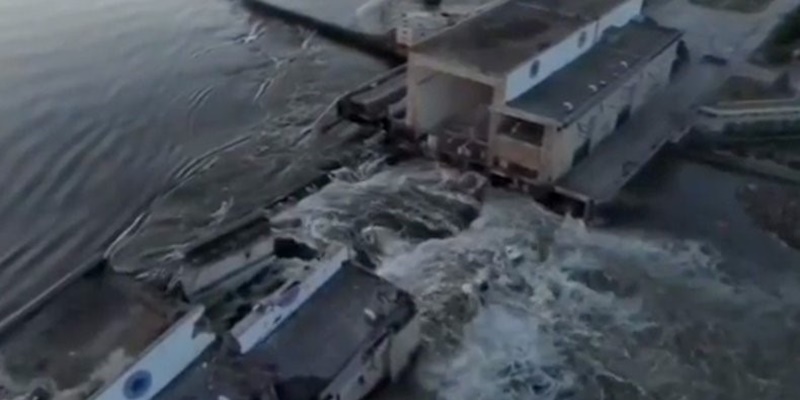 Bendungan Era Soviet di Kherson Hancur Terkena Ledakan, Ukraina Selatan Terancam Tenggelam