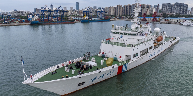 China Kerahkan Kapal Patroli Terbesar Haixun 03 ke Laut China Selatan