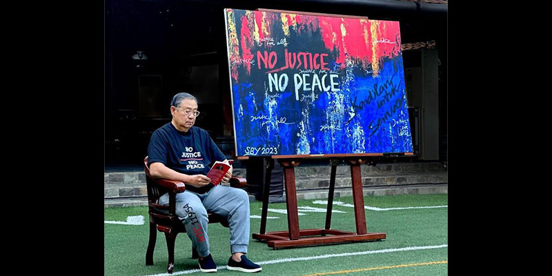 Tafsir Lukisan SBY, Benny Harman: Tegakkan Keadilan Jika Ingin Berdamai dengan Rakyat