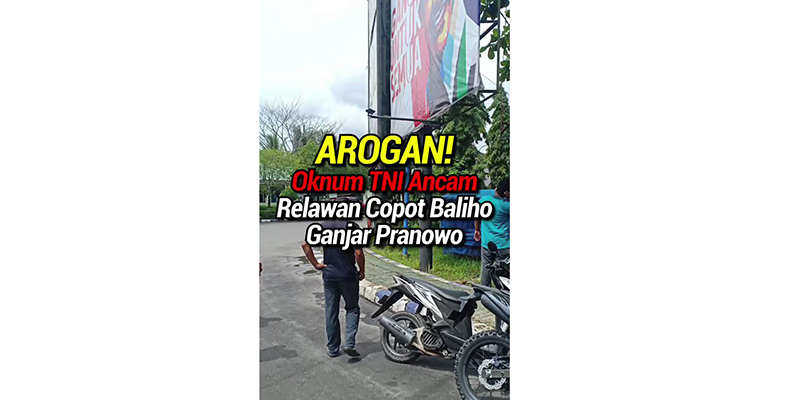 Alasan TNI Copot Baliho Ganjar di Lahan Makodim Muara Teweh