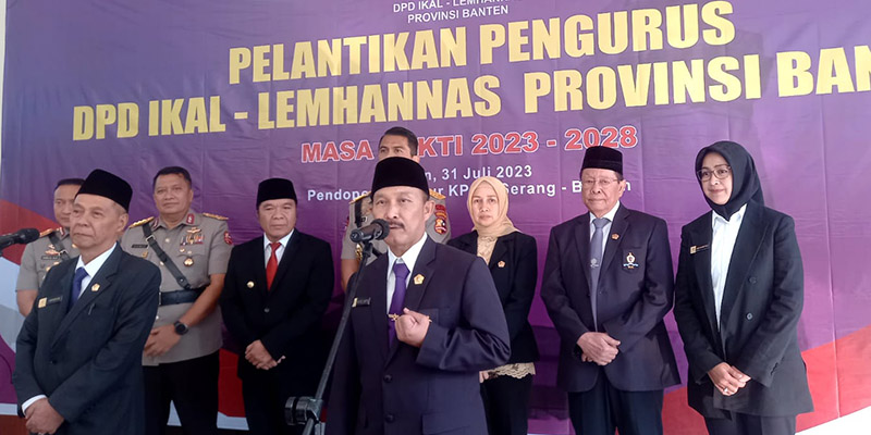 Jaga Stabilitas Banten, Pj Gubernur Minta Masukan dan Pandangan Pengurus DPD IKAL Lemhannas