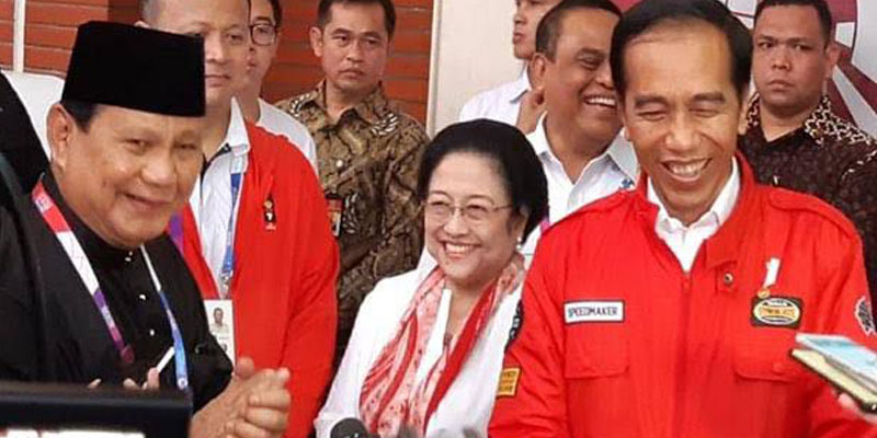 Relawan Jokowi Deklarasi Prabowo-Airlangga, PDIP Kukuh Dukung Ganjar