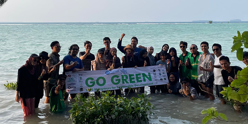 Badko HMI Jabodetabeka-Banten Tanam Ribuan Mangrove di Pulau Tidung