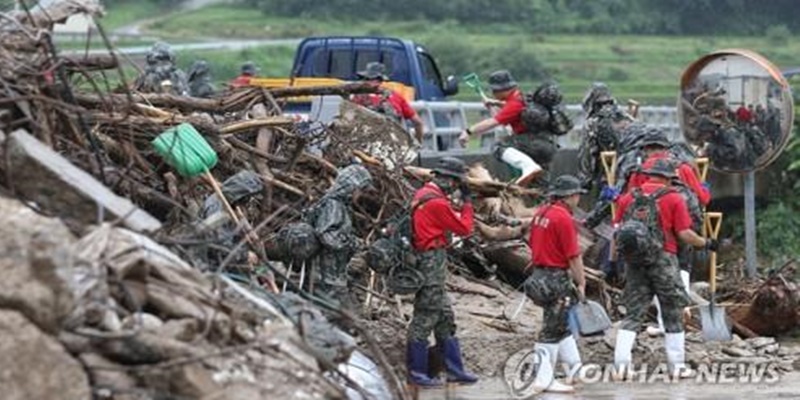 Anggota Marinir Korsel Hilang Tersapu Air Saat Mencari Korban Banjir