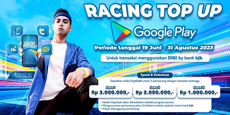 Tak Hanya Praktis, <i>Top Up</i> Google Play melalui DIGI by bank bjb Bisa Bawa Pulang Rewards Jutaan Rupiah