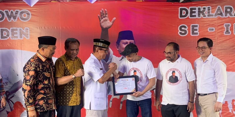 Dikomandoi Mantan Kapolda, Gerrak PPRI-24 Deklarasi Dukung Prabowo