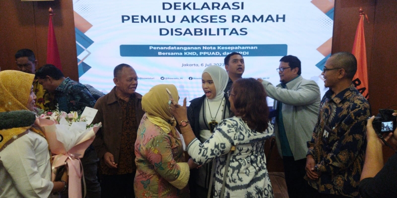 Bawaslu Gandeng Putri Ariani Deklarasikan Pemilu Ramah Disabilitas
