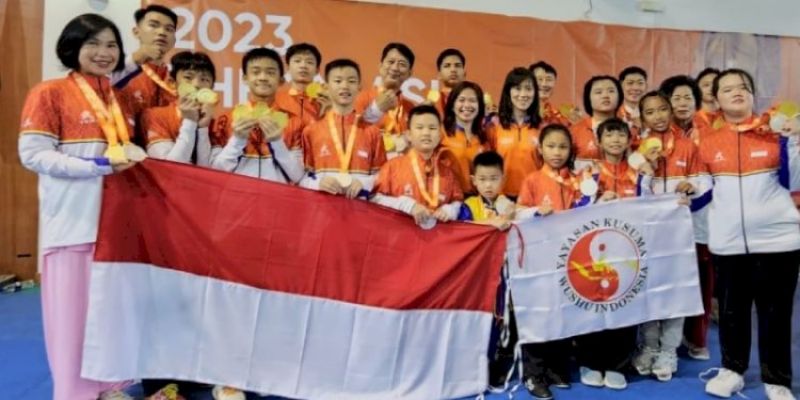 Diperkuat Atlet Asal Medan, Indonesia Juara Kedua <i>The 2nd Asia Shaolin Games</i> Singapura 2023