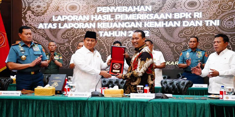Kemhan dan TNI Raih Opini WTP dari BPK 5 Kali Berturut-turut