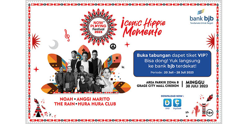 Ini Cara Asyik Dapat Tiket VIP Now Playing Festival Cirebon 2023 di bank bjb