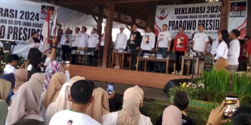 Disaksikan Hashim, Noel Kukuhkan Prabowo Mania 08 Jawa Barat di Kuningan