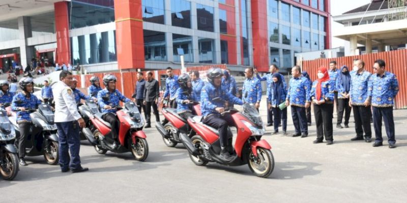 Telan APBD Sekitar Rp3,4 Miliar, 126 Lurah Bandar Lampung Terima Motor Dinas Baru