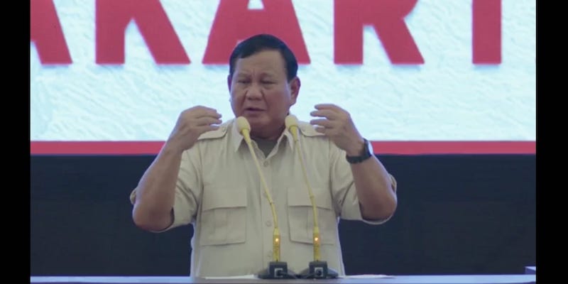 Prabowo Subianto: Meskipun Kalah Dua Kali, Saya Merasa Jokowi Patriot Cinta Merah Putih