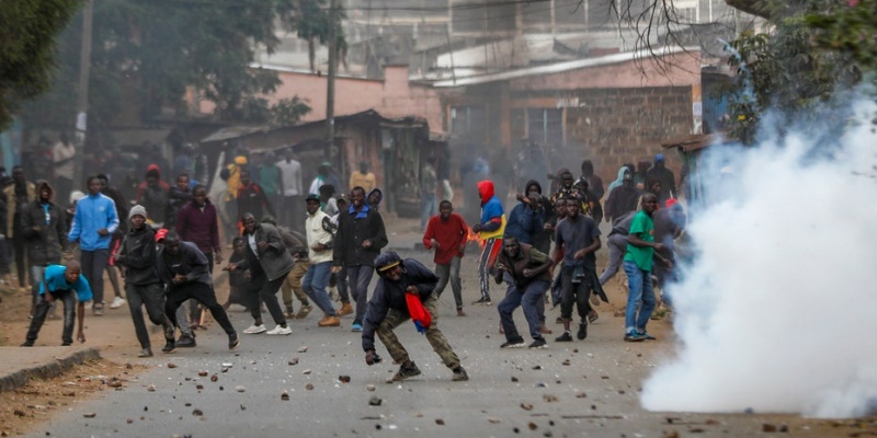 Dipicu Krisis Biaya Hidup, Protes Nasional di Kenya Berujung Bentrokan Hebat