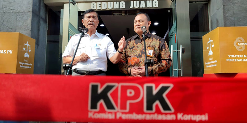 LPPI: Pernyataan Luhut dan Firli Soal OTT Bukti KPK Tak Bisa Diintervensi