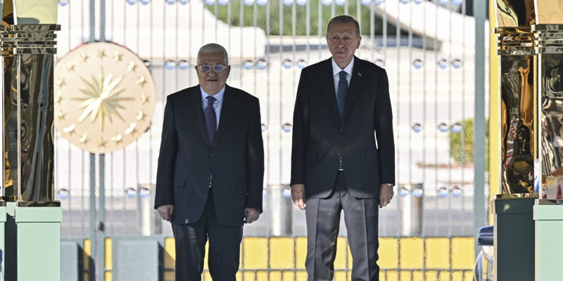 Bertemu di Ankara, Erdogan dan Abbas Bahas Konflik Israel-Palestina