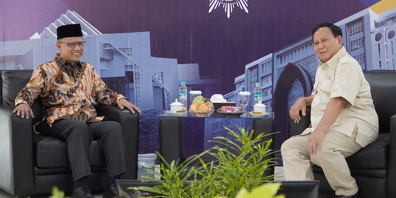 Bertemu Haedar Nashir di Universitas Ahmad Dahlan, Prabowo Bahas Kerjasama Dengan Muhammadiyah