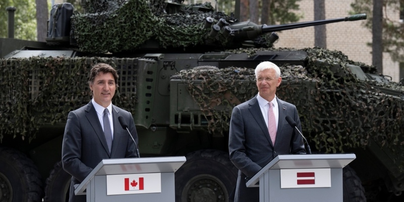 Trudeau Janji Lipatgandakan Kehadiran Militer Kanada di Latvia