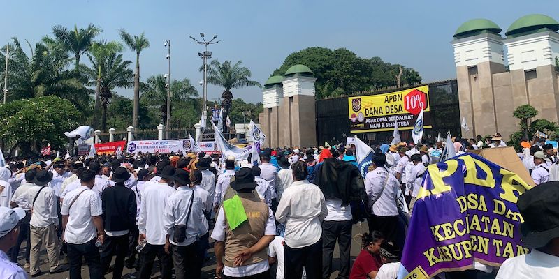 Temui Pendemo, Santoso Jamin Fraksi Demokrat Akomodir Tuntutan Apdesi