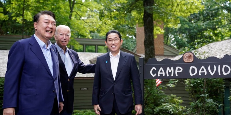 AS-Korsel-Jepang Sepakat Bentuk Prinsip Camp David