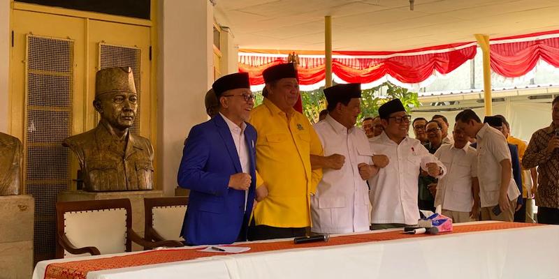 Didukung Golkar dan PAN, Prabowo: Ini Suatu Kehormatan Bagi Saya