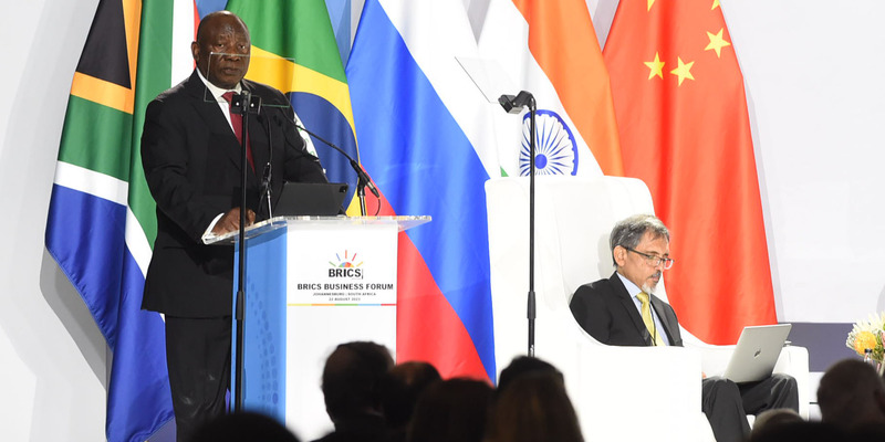 Ramaphosa Ajak Anggota BRICS Berkontribusi dalam Pertumbuhan Ekonomi Afrika Selatan
