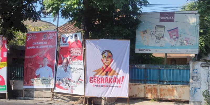 Tebar Baliho Gibran di Surabaya, Gebrakan Berharap MK Kabulkan Gugatan Batas Minimum Usia Cawapres