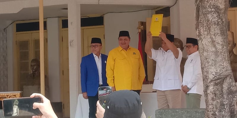 Di Museum Proklamasi, PAN dan Golkar Deklarasi Dukung Prabowo Subianto