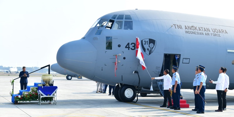 Diwakili Wamenhan, Pemerintah Serahkan Pesawat Angkut Canggih Buatan Negeri Paman Sam ke TNI AU
