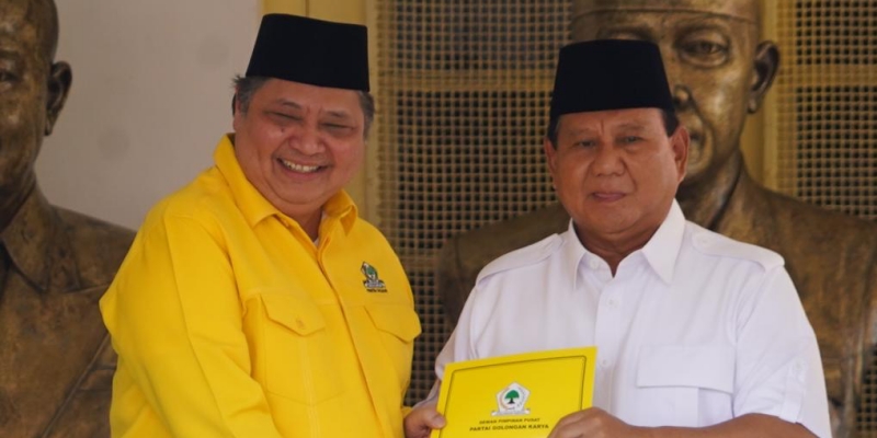 Prabowo-Airlangga, Kombinasi Dua Ketum Parpol dengan Mesin Politik Besar