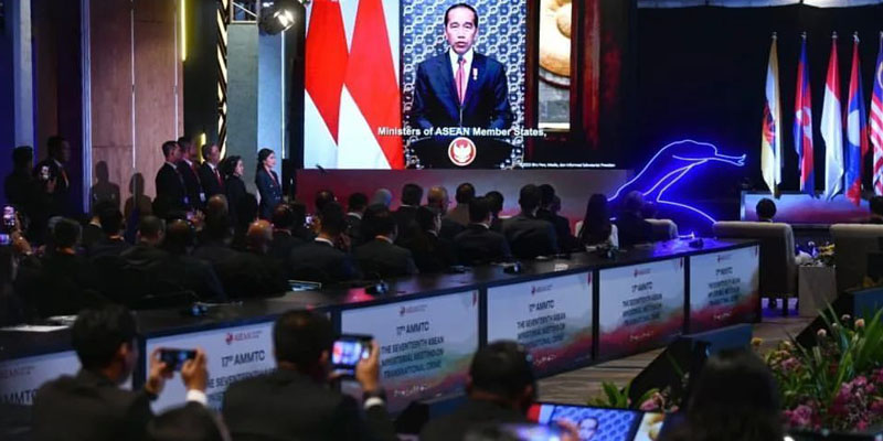 Buka AMMTC, Jokowi Berharap Polri Gandeng ASEAN Berantas Kejahatan Transnasional