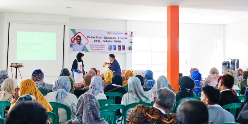 Ingin Omzet Meningkat, Pelaku UMKM Sukabumi Ikut Pelatihan Pengemasan Produk