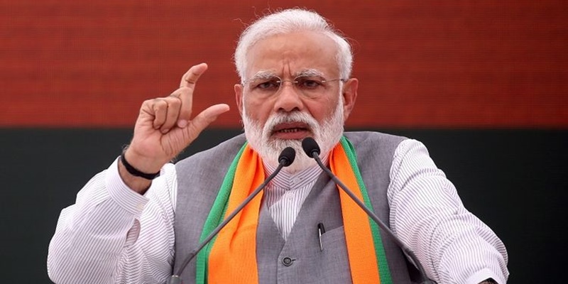 Pidato di Parlemen, PM India Narendra Modi Gagalkan Mosi Tidak Percaya
