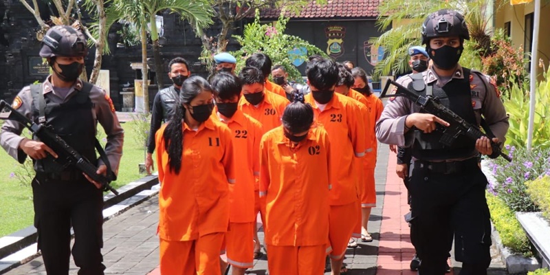 Sehari setelah HUT RI, Polisi Berhasil Ciduk Puluhan Sindikat Judi Online di Bali