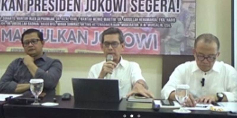 Diawali dari Jakarta, Petisi 100 Mulai Gaungkan Pemakzulan Presiden Jokowi