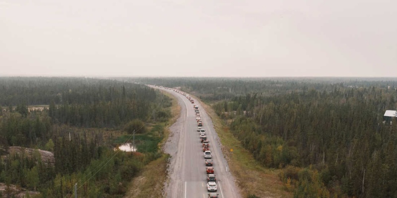 Canada fires spread and 20,000 Yellowknife residents flee