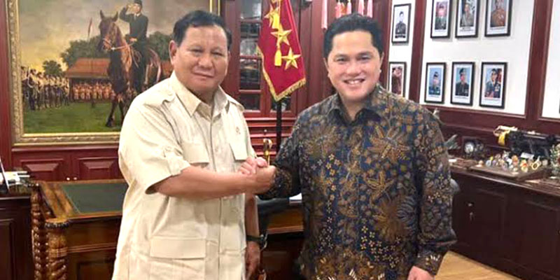 Kalau Didampingi Erick Thohir, Prabowo Berpotensi Bikin Keok Anies dan Ganjar