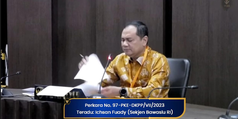 Persoalan Etik Seleksi di Daerah, Sekjen Bawaslu RI Hadir di Sidang DKPP